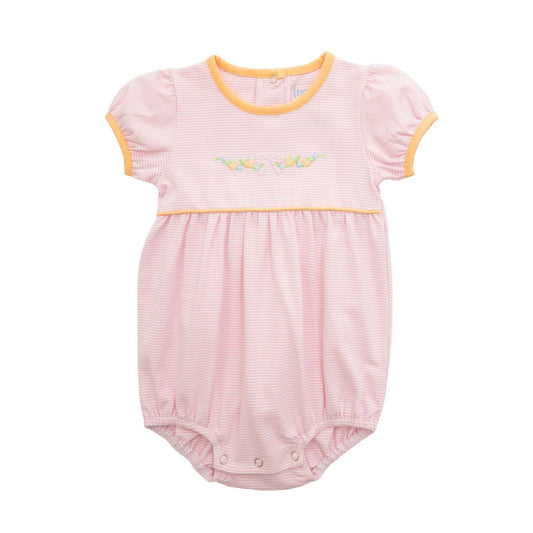 Itsy Bitsy Pink Stripe Pumpkin Bubble