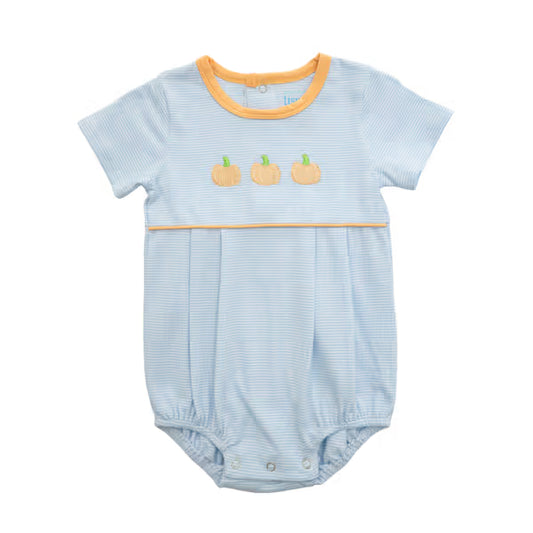 Itsy Bitsy Blue Stripe Pumpkin Bubble