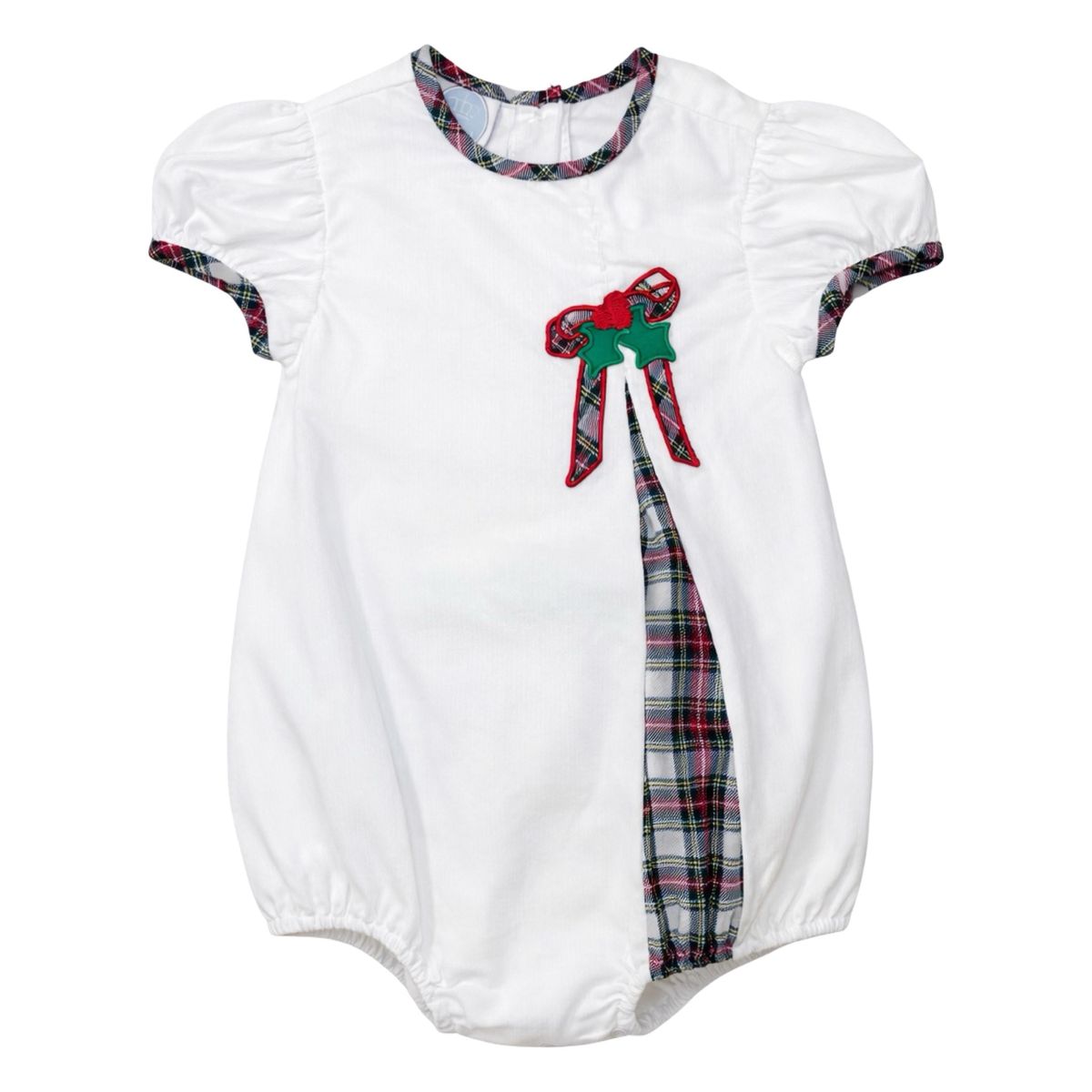 Dolly Pleat Corduroy Bubble-Christmas Tartan