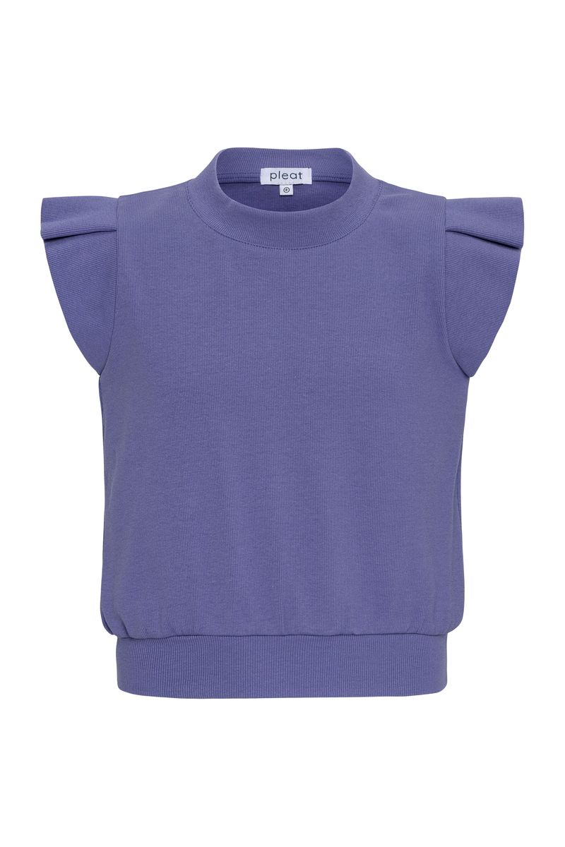 Pleat Olivia Top-Deep Violet