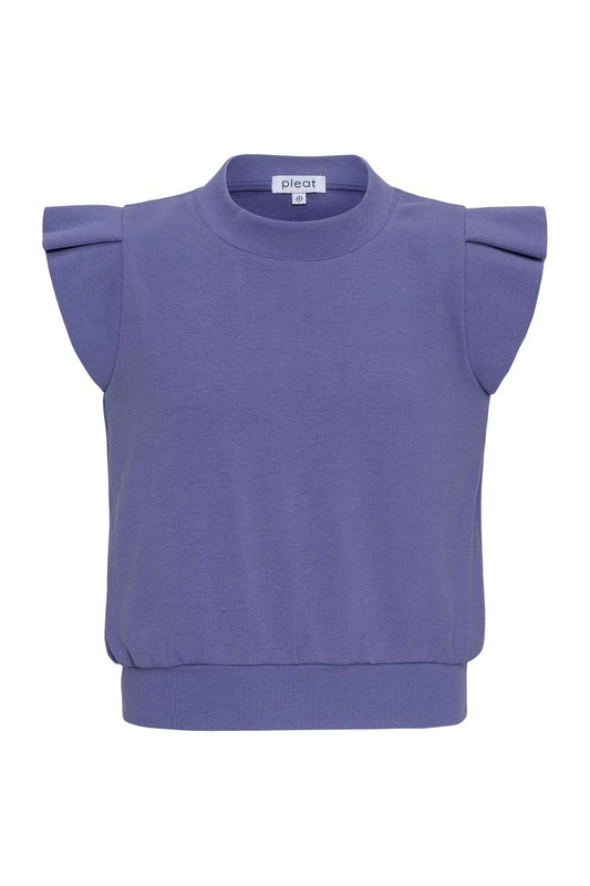 Pleat Olivia Top-Deep Violet