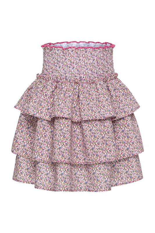 Pleat Sally Skirt-Petals-Pink