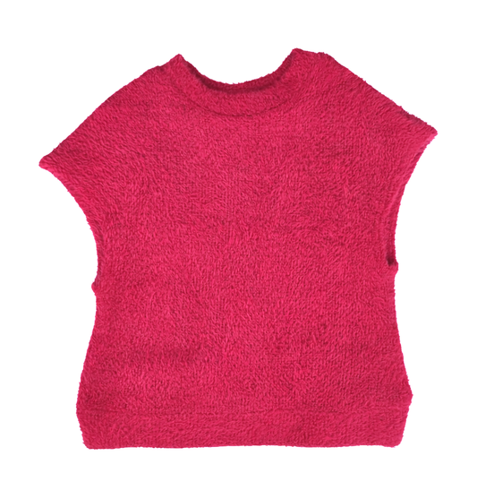 ML Kids Cap Sleeve Sweater-Hot Pink