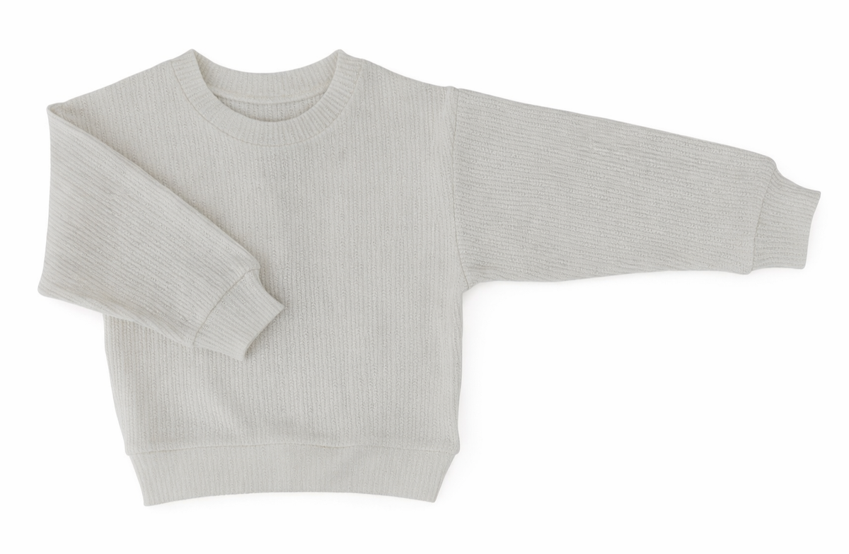 ML Kids Winter Knit Sweater-White