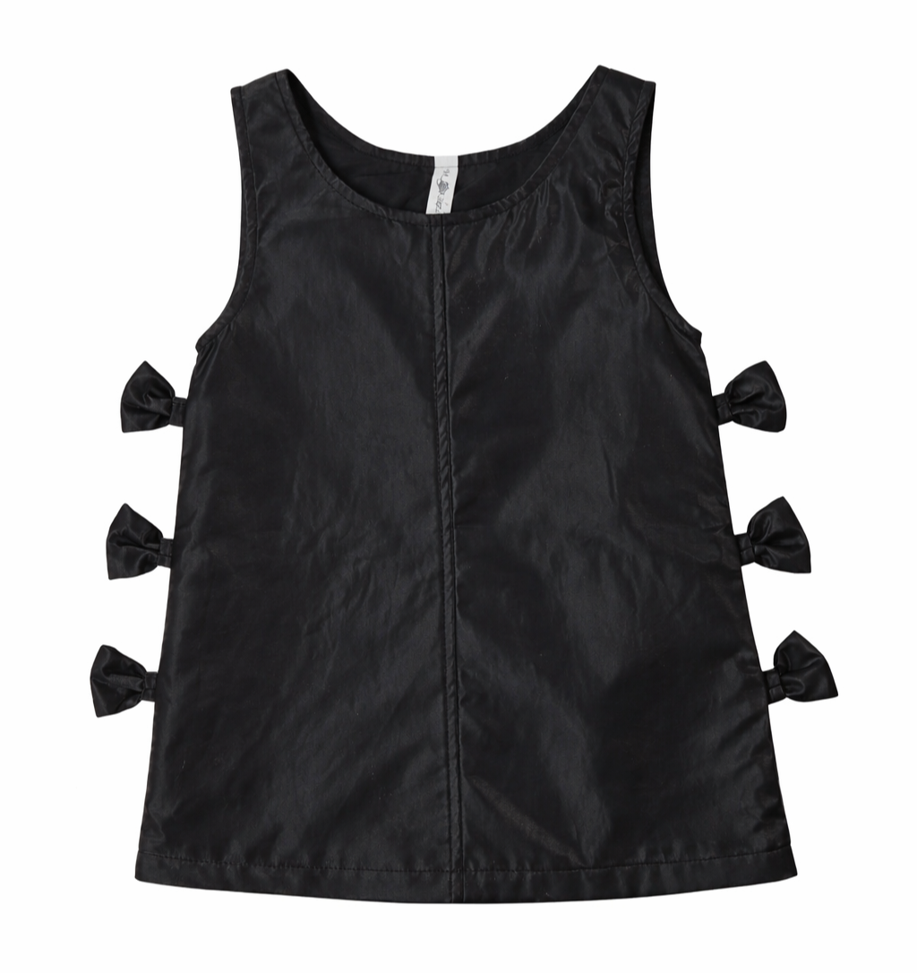 ML Kids Dress w/ Side Bows-Black