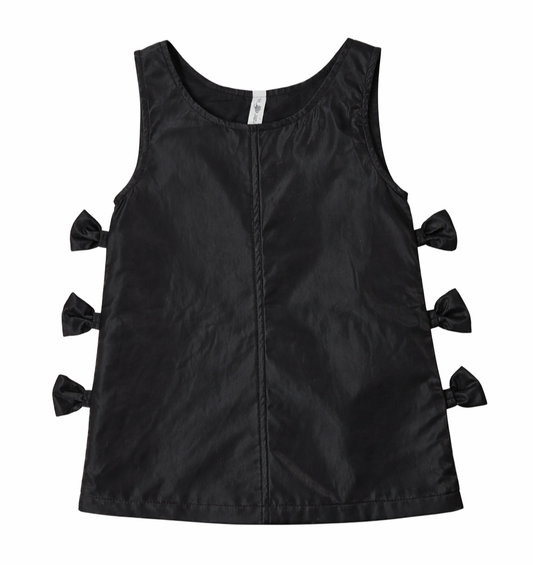 ML Kids Dress w/ Side Bows-Black