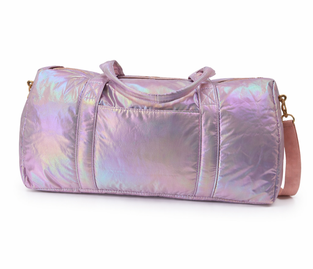ML KIds Purple Shimmer Duffle Bag