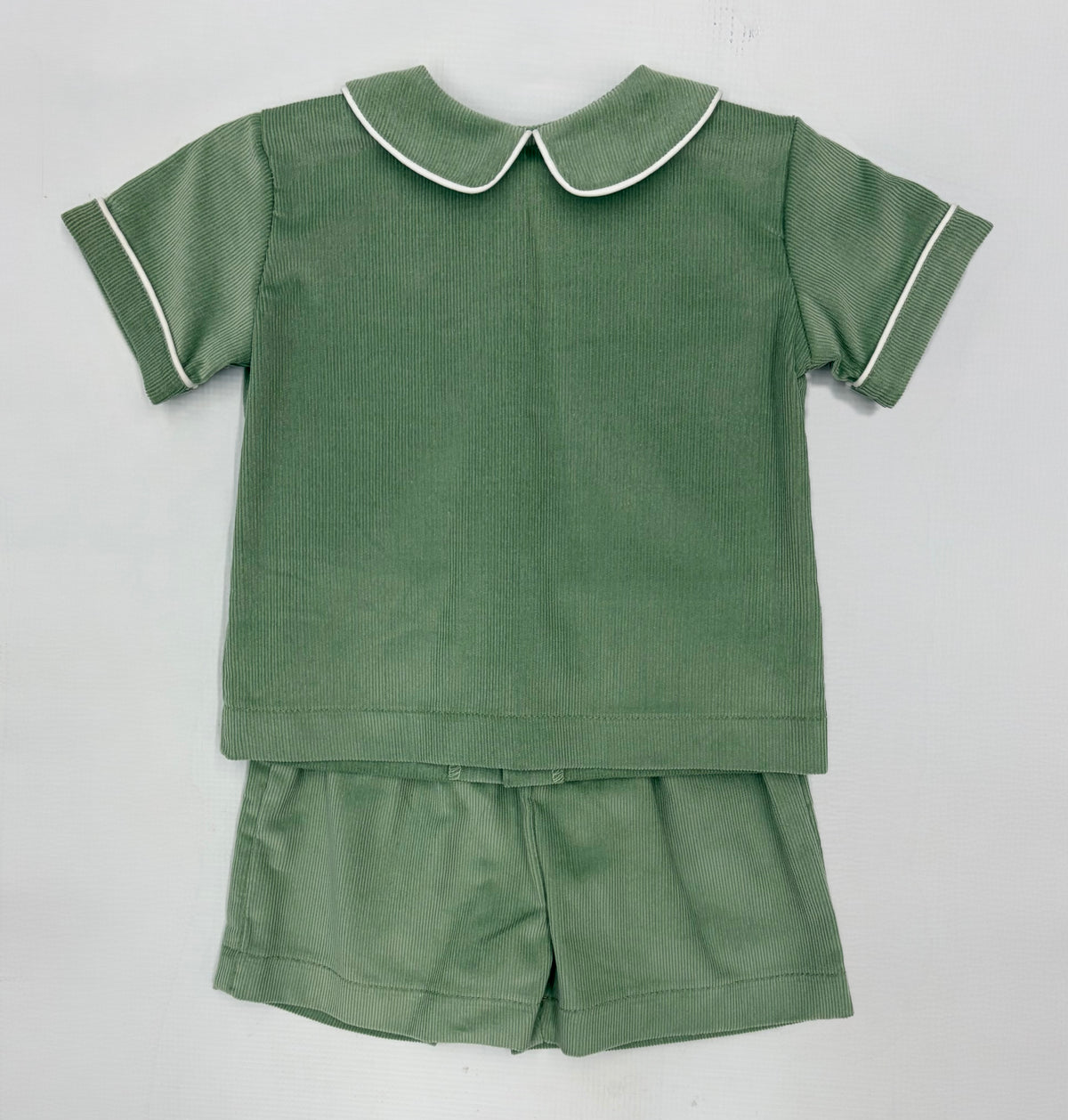 Funtasia Too Sage Green Corduroy Short Set