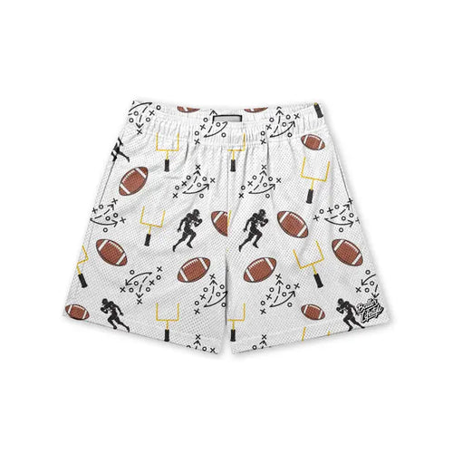 Baller Lifestyle Black/White Football Player Shorts