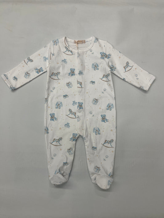 Toys Printed Footie-Blue
