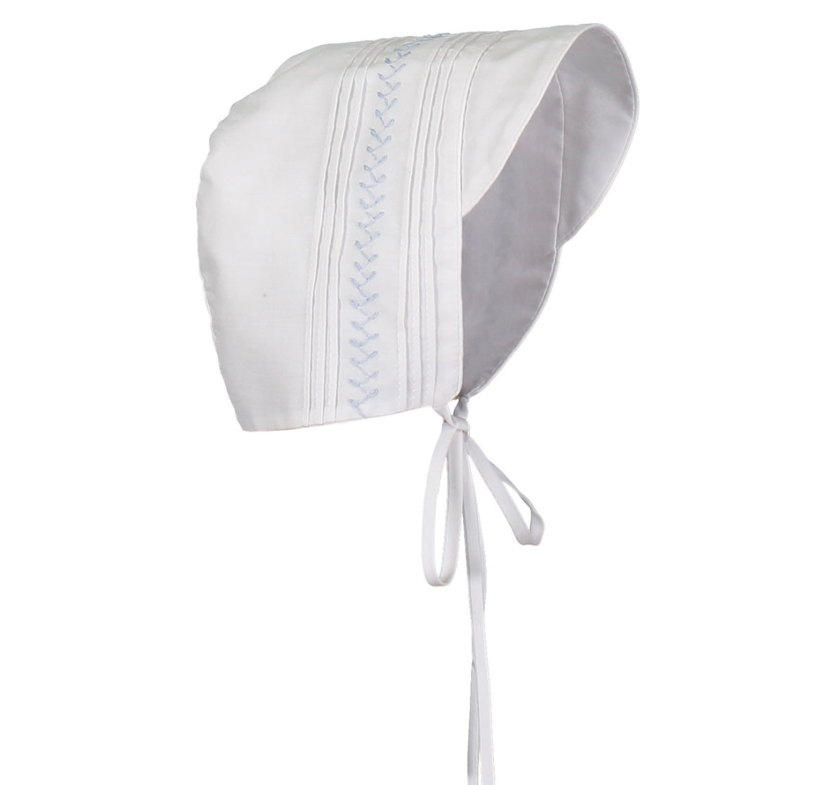 Feltman Brothers White/Blue Boys Vintage Bonnet