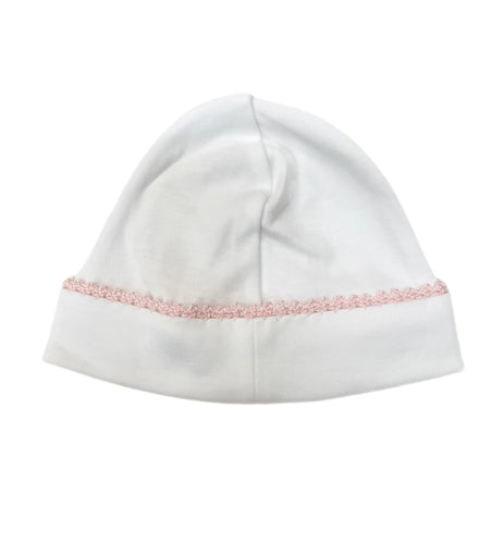 BCC Cap with Pink Crochet Trim