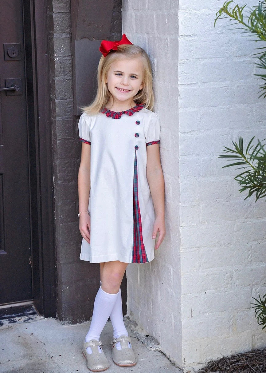 James & Lottie Rosie Dress-Red Xmas Plaid