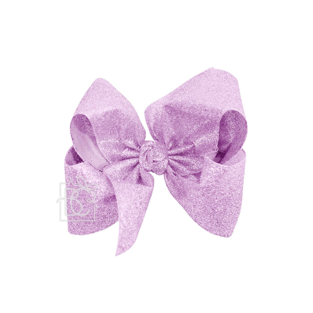 BC Lavender Glitter Bow