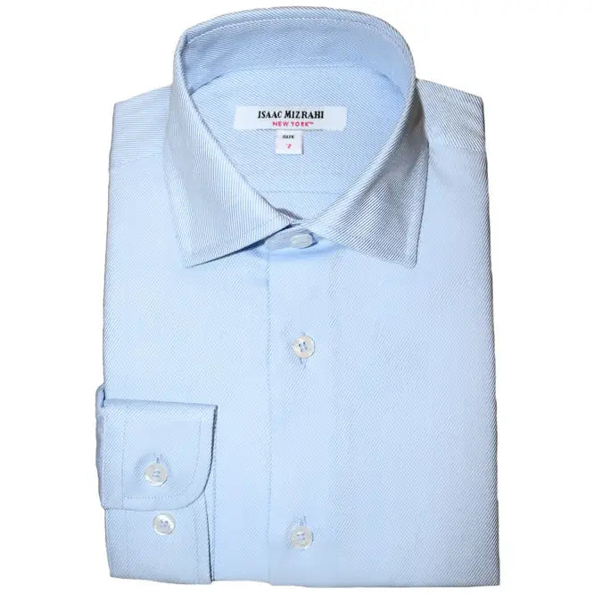 Isaac Mizrahi Blue Dress Shirt