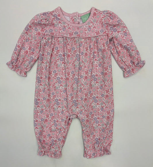 Mauve Floral Piped Chest Bubble