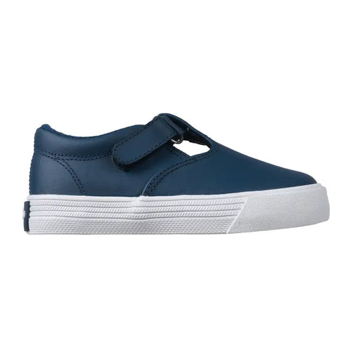 Oomphies Navy Leather T-Strap Shoe