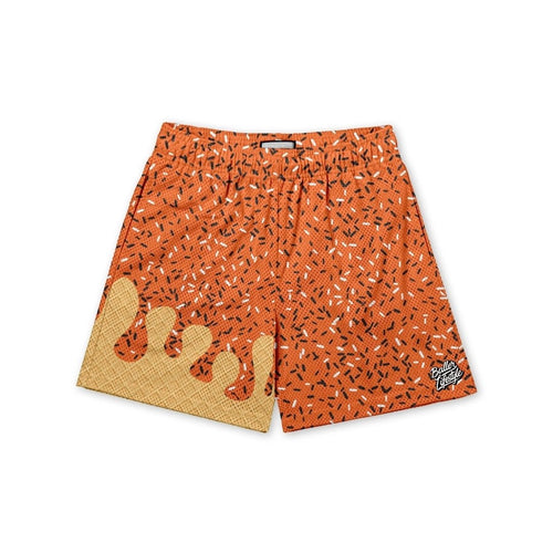 Baller Lifestyle Orange Baseball Drip Shorts