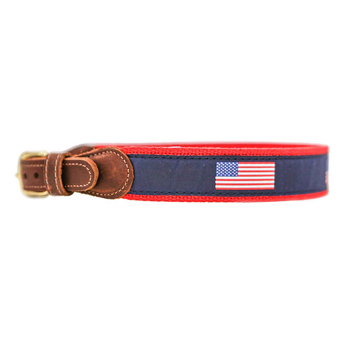 J Bailey Buddy American Flag Belt-Navy