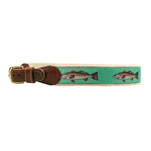 J Bailey Buddy Belt-Redfish Aqua