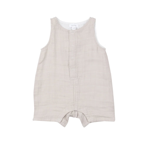 Angel Dear Oatmeal Muslin Shortie Romper