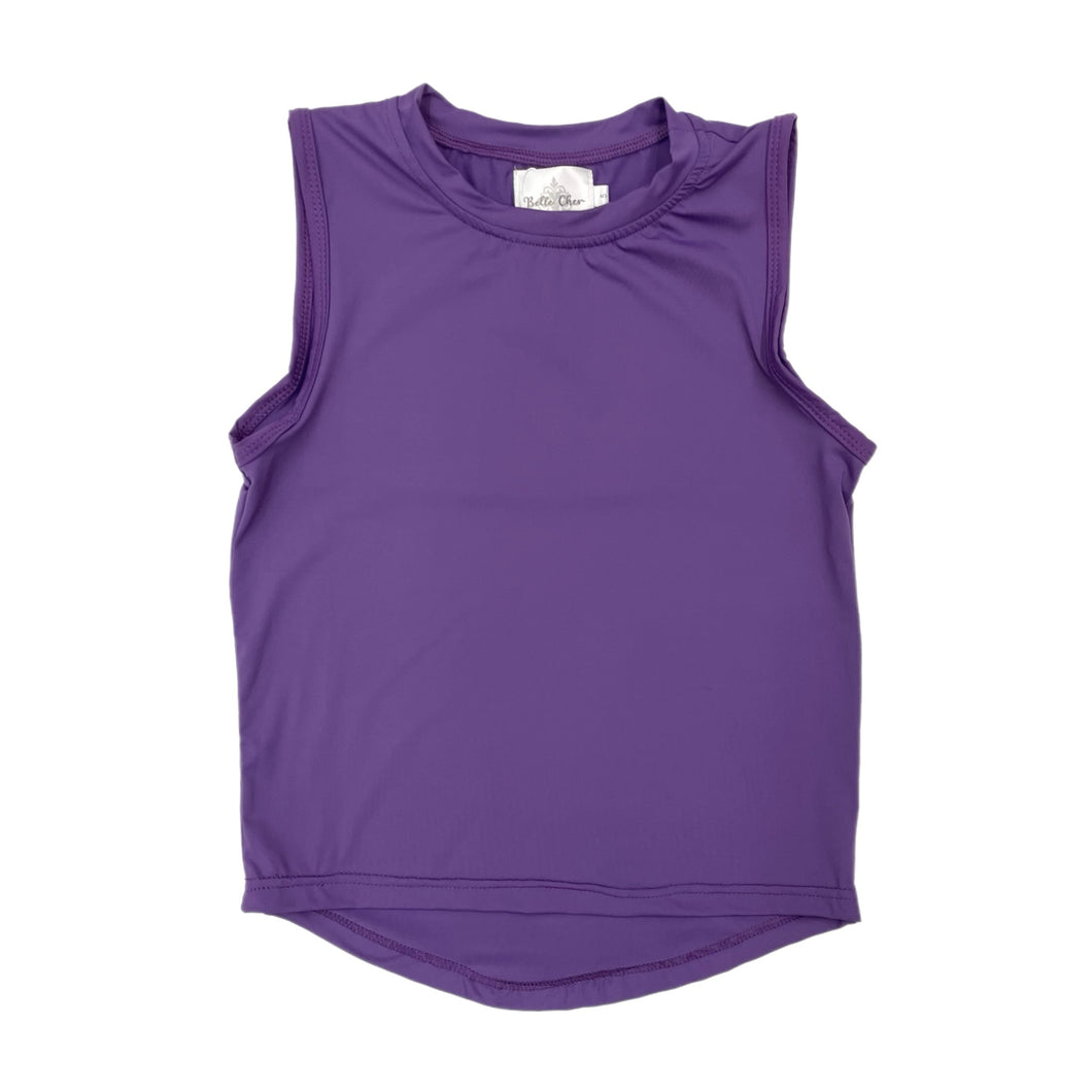 Belle Cher Purple Hi-Low Tank