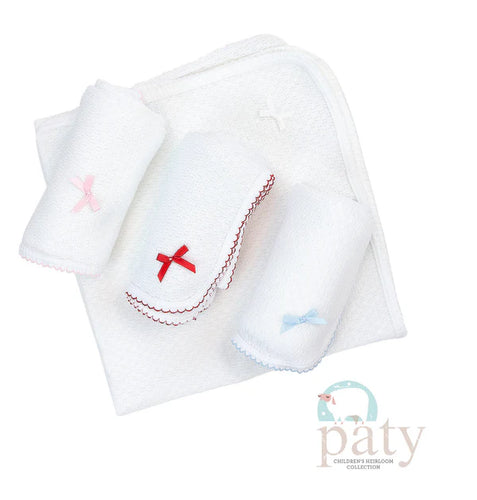 Paty Inc White/Blue Blanket