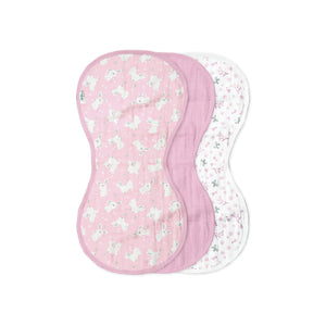 Green Sprouts Pink Bunny Burp Cloth Set
