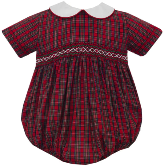 Charles Plaid Boys Short Bubble