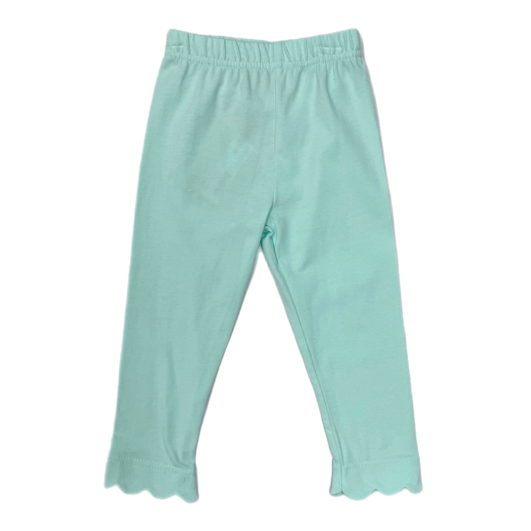 Sage & Lilly Scallop Leggings-Mint