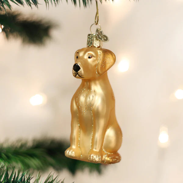 Yellow Lab Ornament