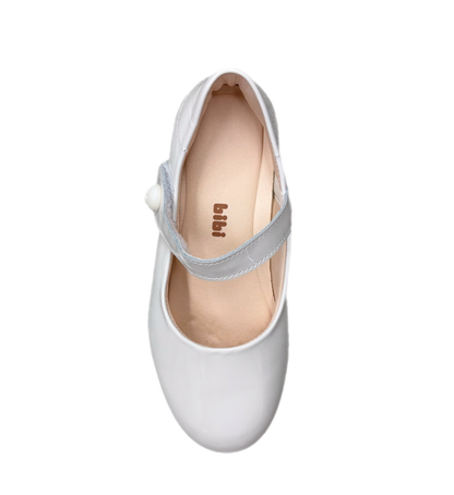 Bibi Ballerina Basic Mary Jane Shoe-White