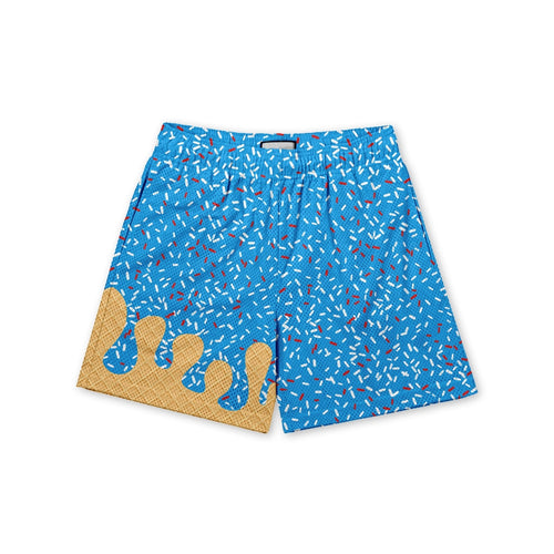 Baller Lifestyle Turquoise Baseball Drip Shorts