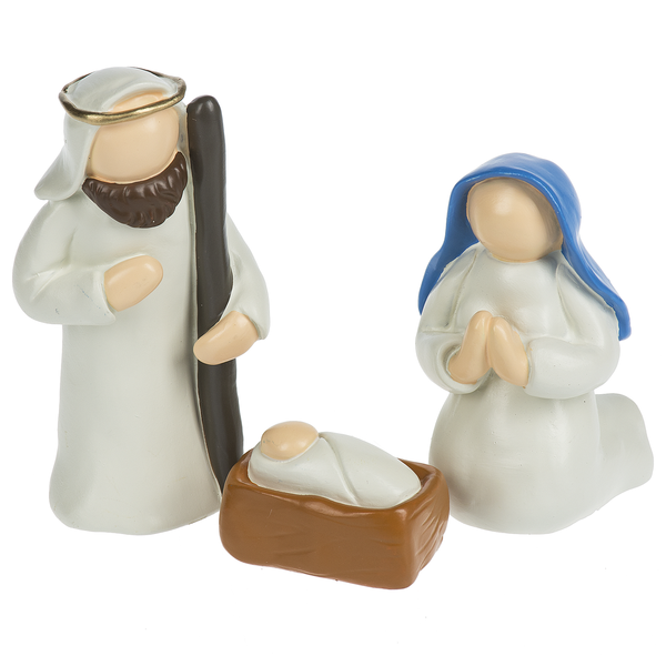 Ganz Holy Family 3 Pc Resin