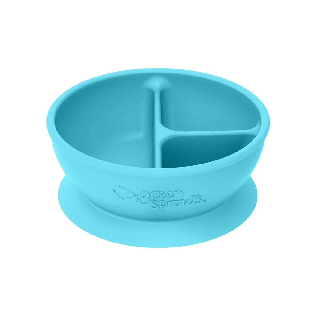 Green Sprouts Blue Silicone Learning Bowl