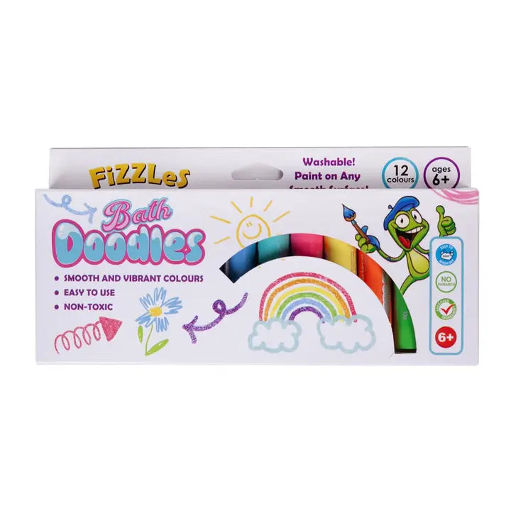 Fizzles Bath Doodles - Bath Washable Paints - 12 Colors