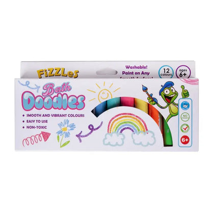 Fizzles Bath Doodles - Bath Washable Paints - 12 Colors