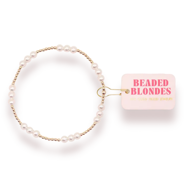 ILY Pearl Gold Bracelet