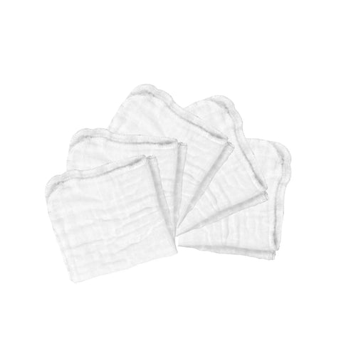 Green Sprouts Organic Muslin Face Cloths-5 pk.