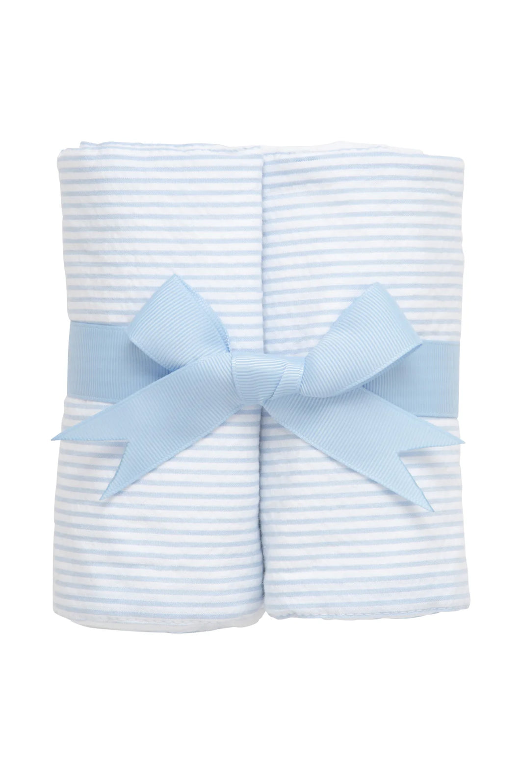 3 Marthas Blue Seersucker Set of Burp Cloths