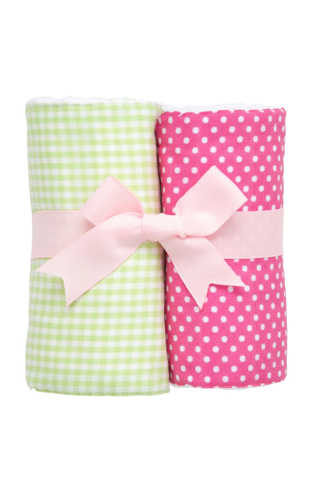 3 Marthas Alligator Set of Burps-Pink/Green