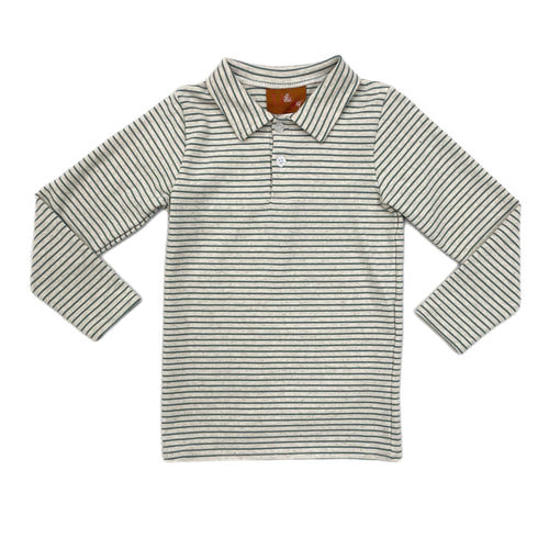 Millie Jay Weston L/S Shirt-Green Stripe