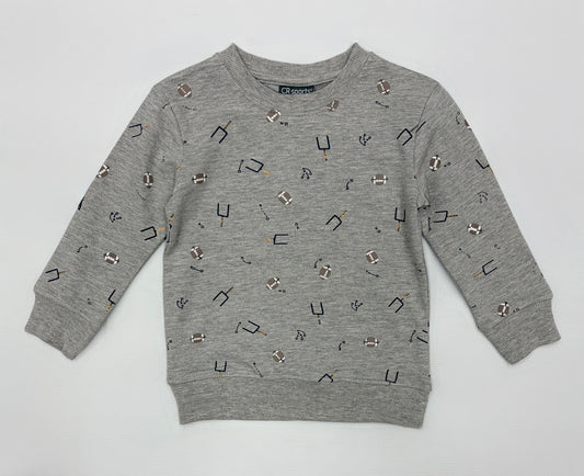 CR Kids Football Print Sweatshirt