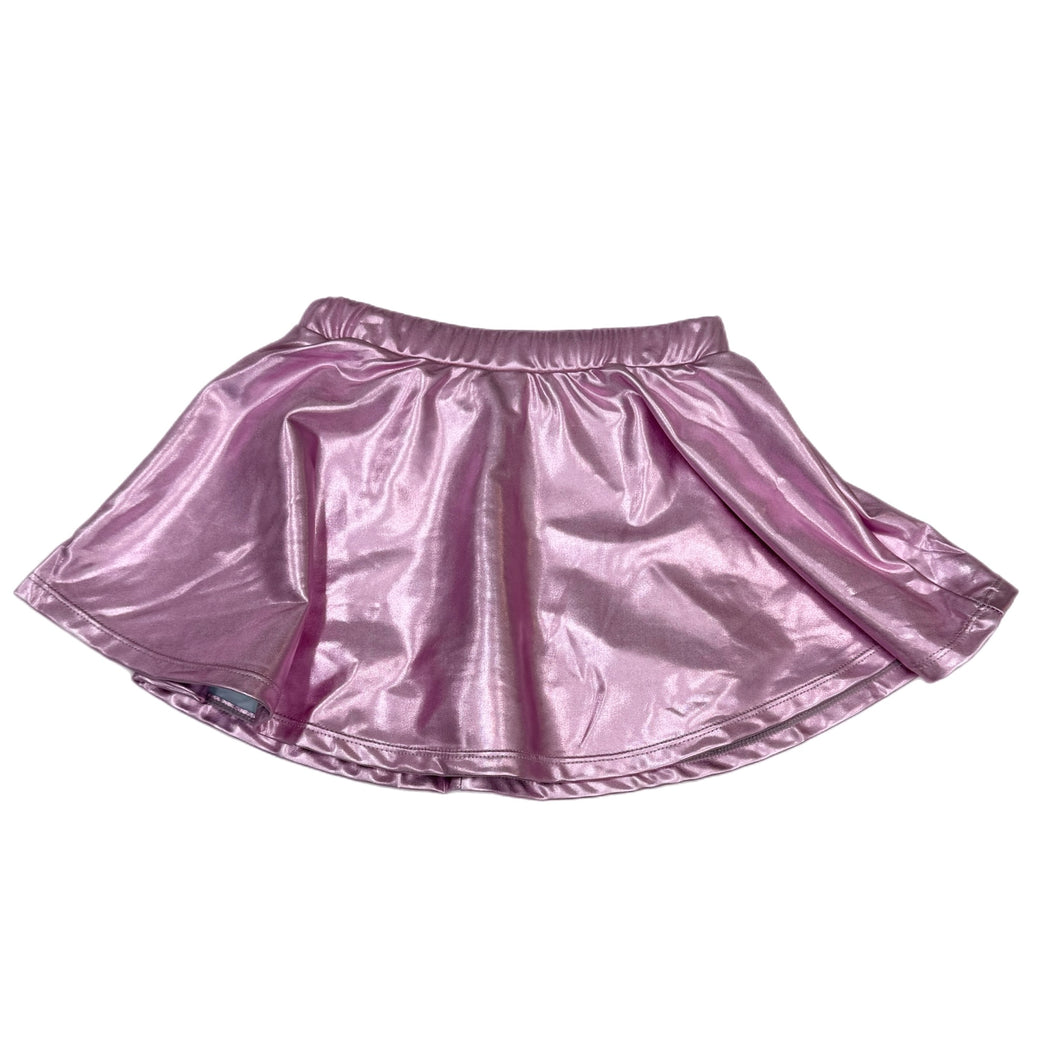Lulu Bebe Metallic Medium Pink Skirt