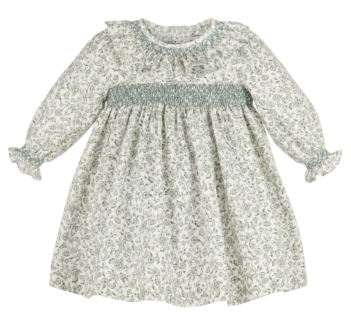 Sophie & Lucas Heirloom Floral Green Dress