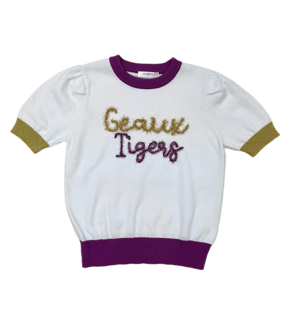 Lulu Bebe Geaux Tigers Tinsel S/S Sweater