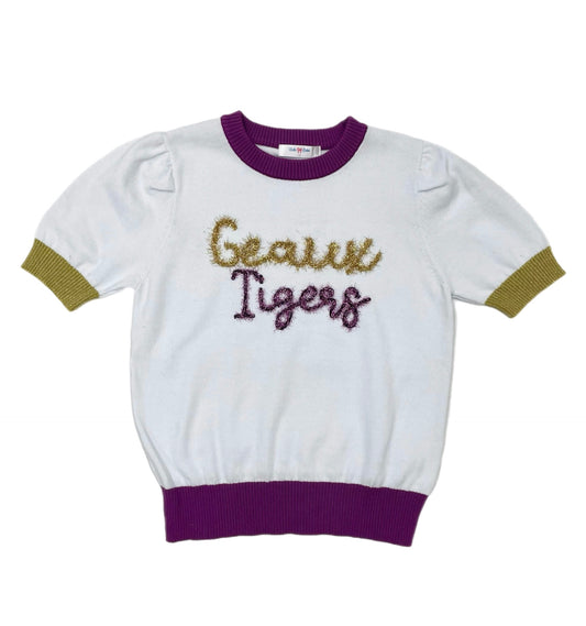 Lulu Bebe Geaux Tigers Tinsel S/S Sweater