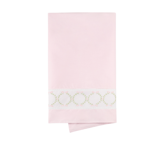 Feltman Girls Vintage Bloom Receiving Blanket-Pink