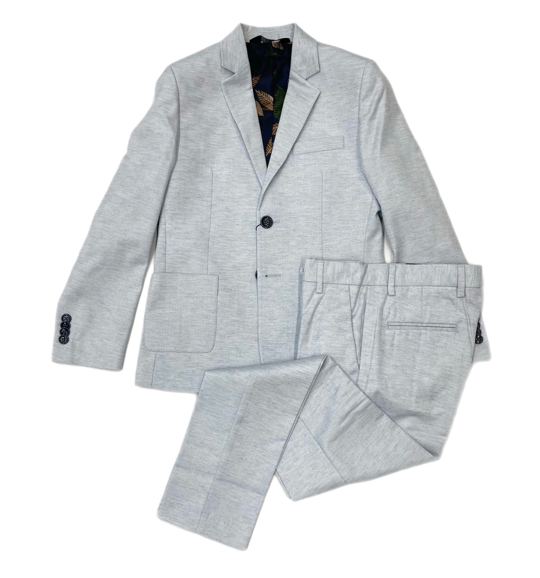 Leo & Zachary Havana Blue Herringbone Suit