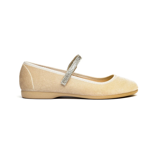 Children Chic Clara Gold Suede Mary Jane